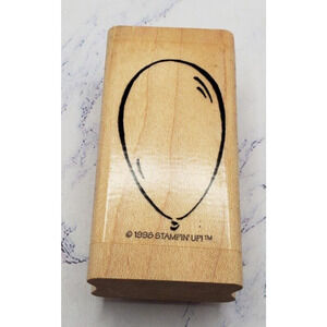 Stampin Up Balloon Large Cartoon Style Wood Mounted Rubber Stamp